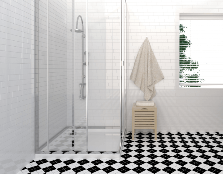 Semi frameless deals shower screen